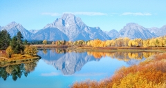 Grand Tetons - Mt Moran Reflected