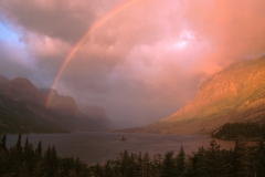 St Mary's Lake Rainbow - Glacier National Park, Montana